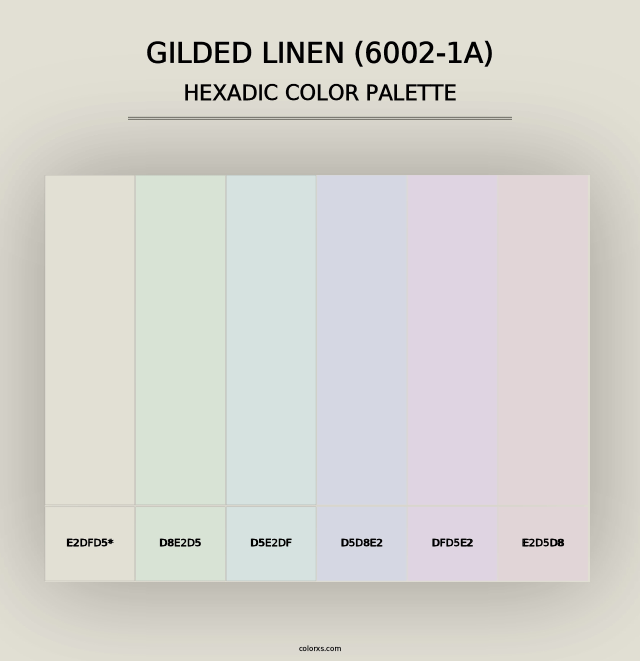 Gilded Linen (6002-1A) - Hexadic Color Palette