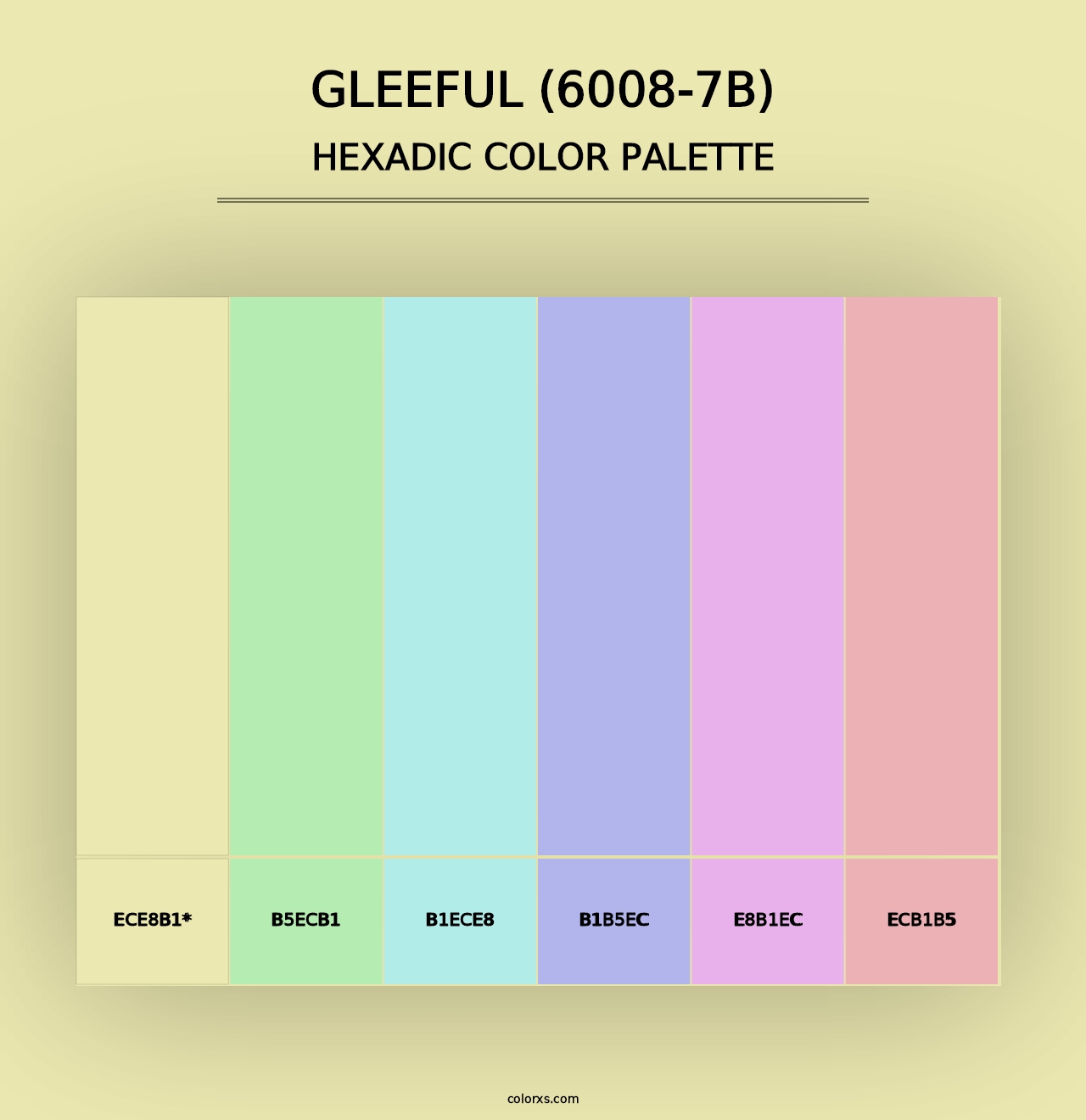 Gleeful (6008-7B) - Hexadic Color Palette