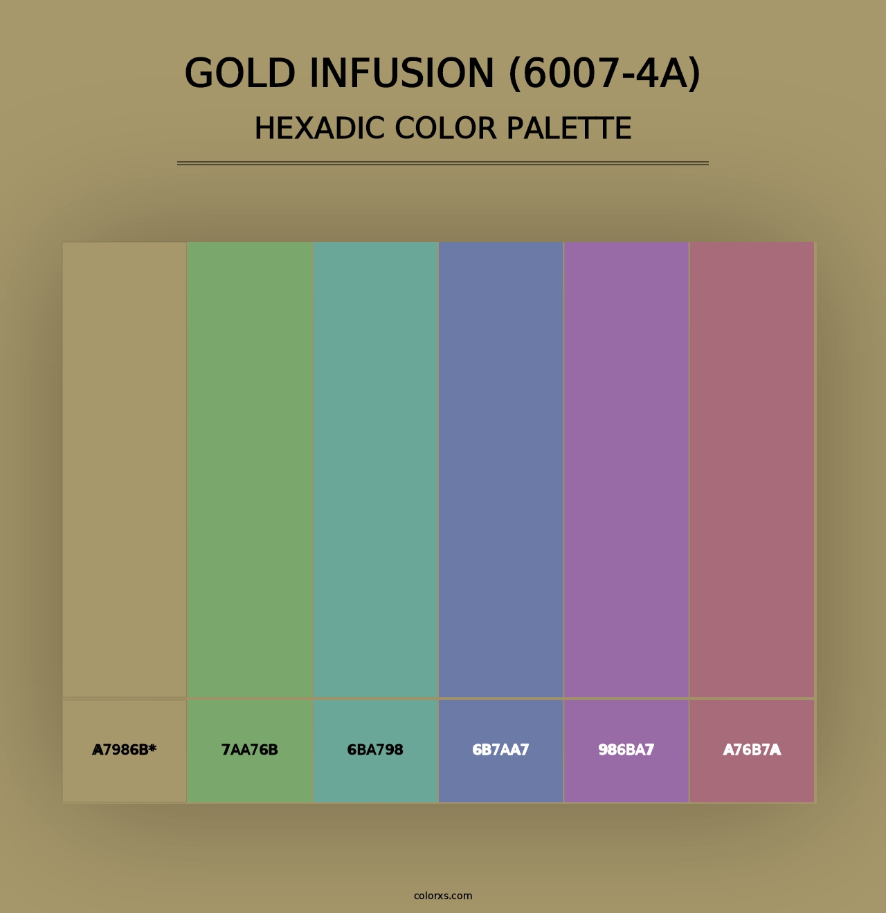 Gold Infusion (6007-4A) - Hexadic Color Palette