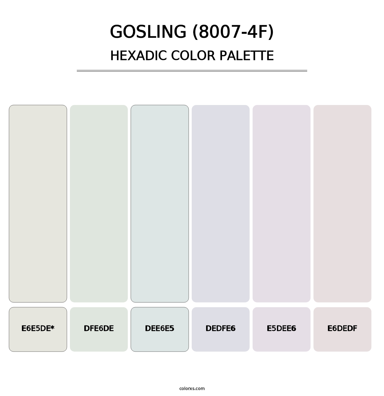 Gosling (8007-4F) - Hexadic Color Palette