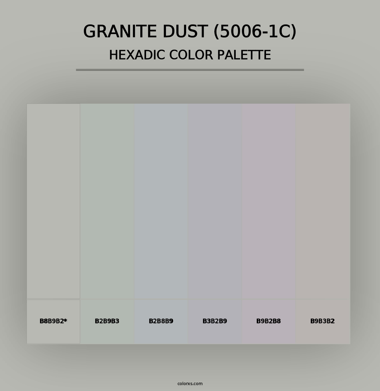 Granite Dust (5006-1C) - Hexadic Color Palette