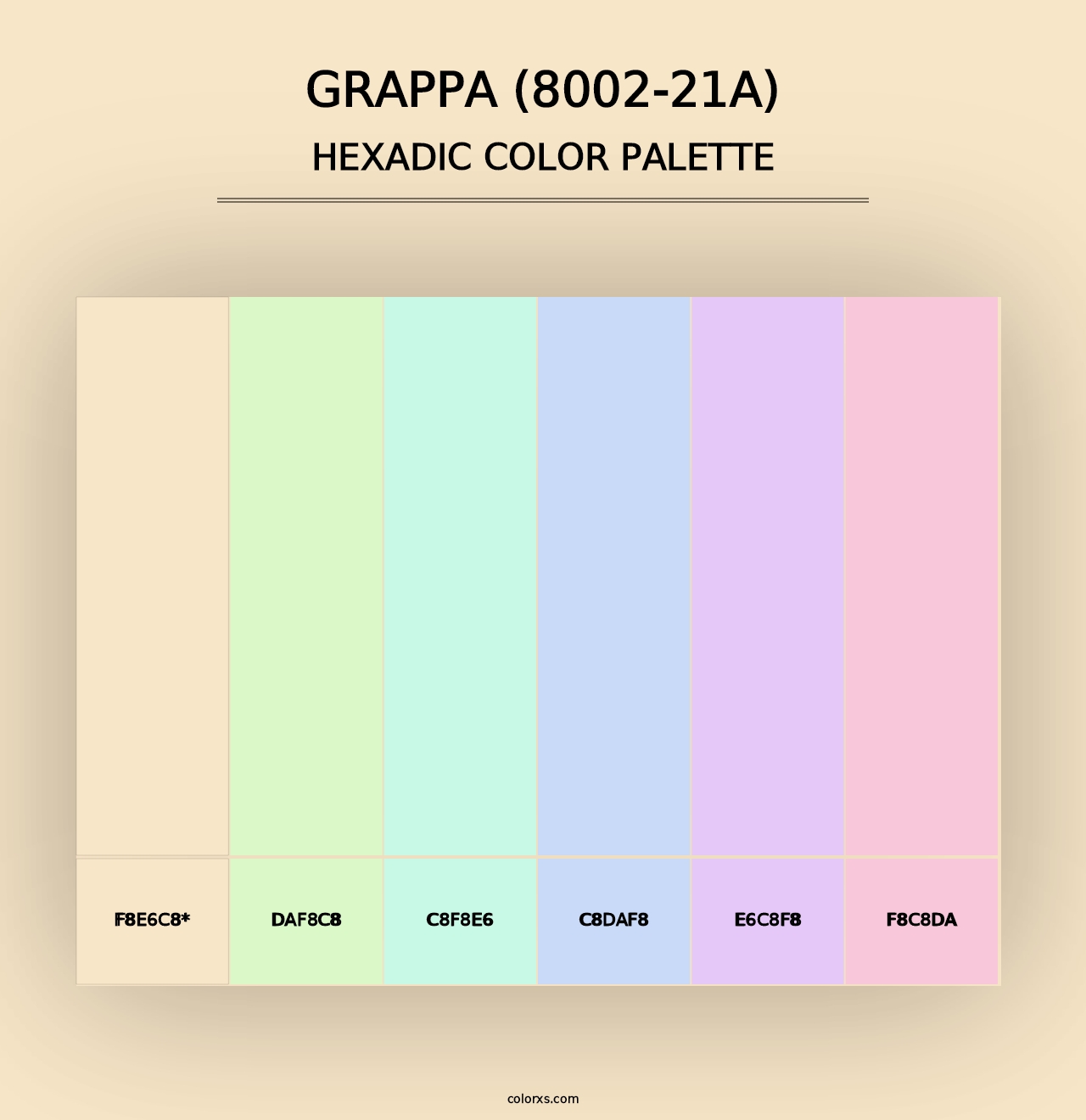 Grappa (8002-21A) - Hexadic Color Palette