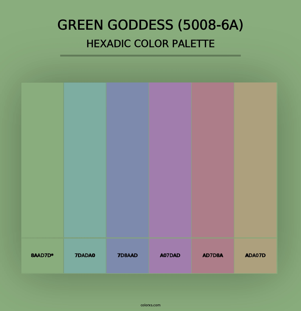 Green Goddess (5008-6A) - Hexadic Color Palette