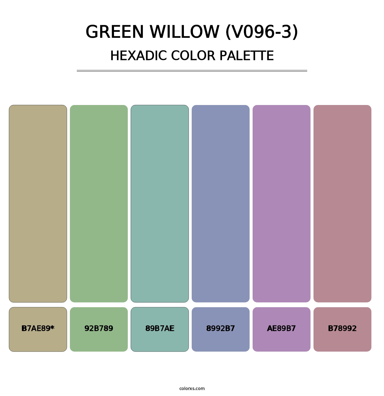 Green Willow (V096-3) - Hexadic Color Palette