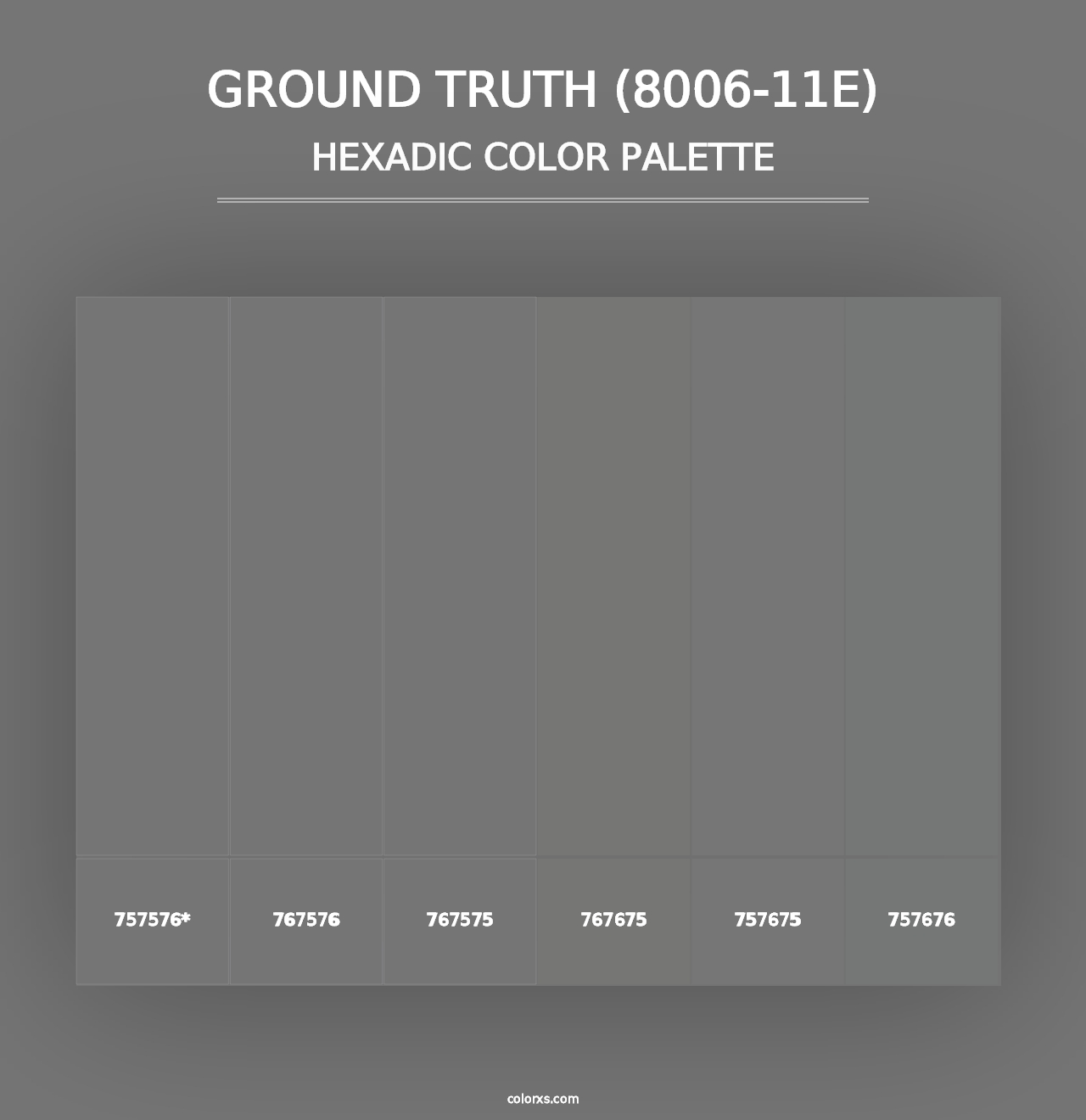 Ground Truth (8006-11E) - Hexadic Color Palette