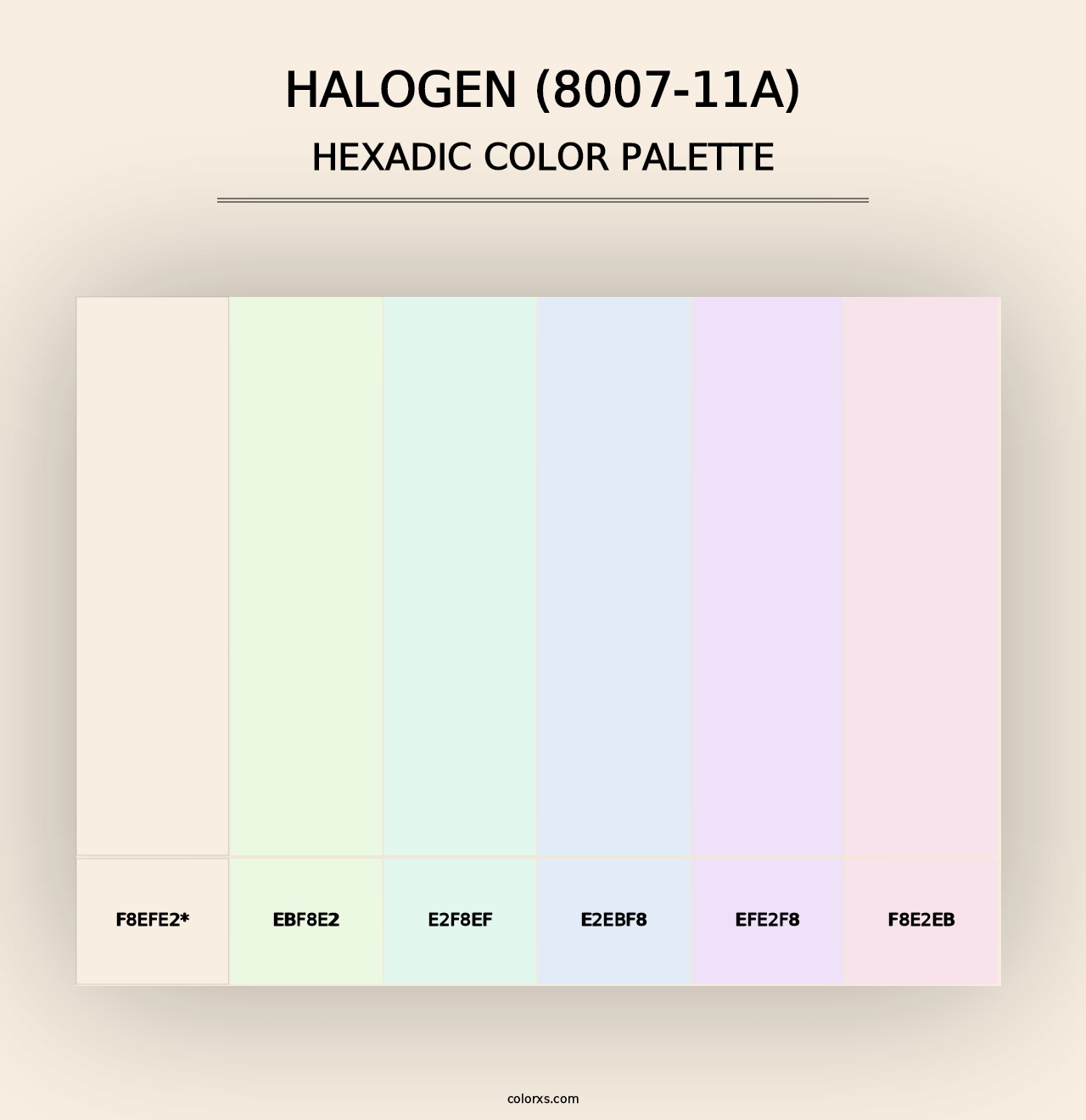 Halogen (8007-11A) - Hexadic Color Palette