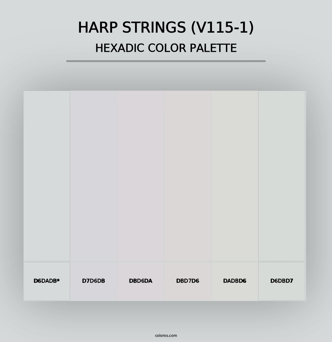 Harp Strings (V115-1) - Hexadic Color Palette