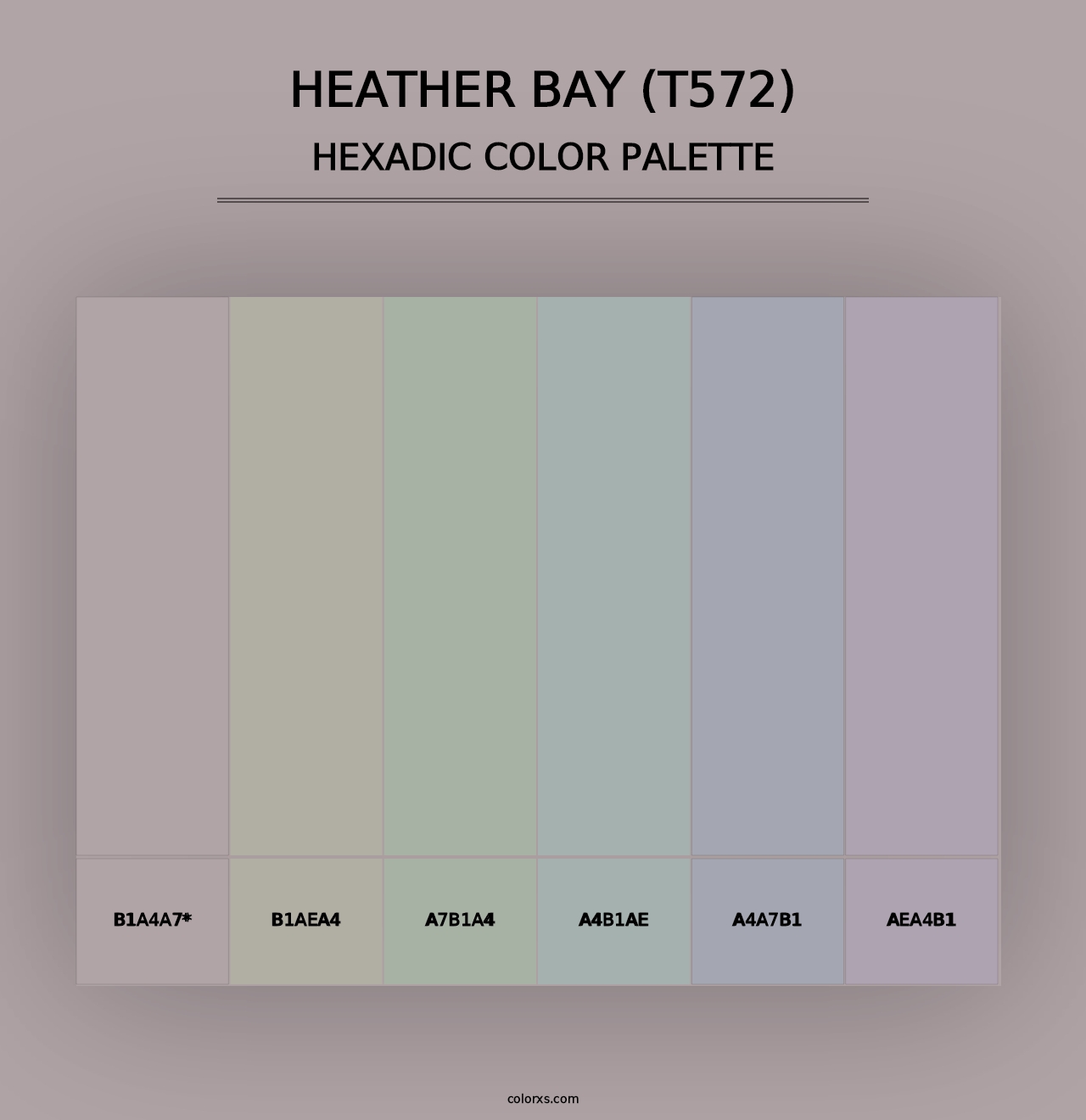 Heather Bay (T572) - Hexadic Color Palette