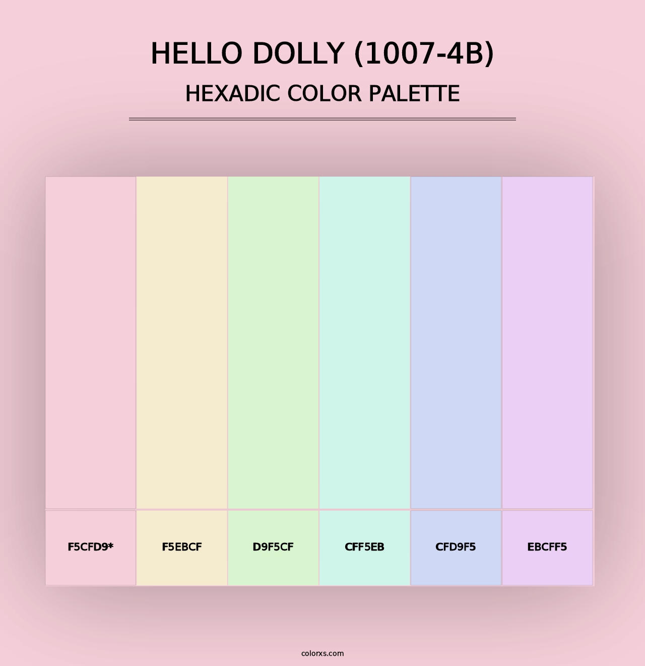 Hello Dolly (1007-4B) - Hexadic Color Palette