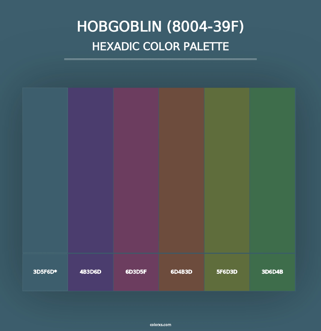 Hobgoblin (8004-39F) - Hexadic Color Palette