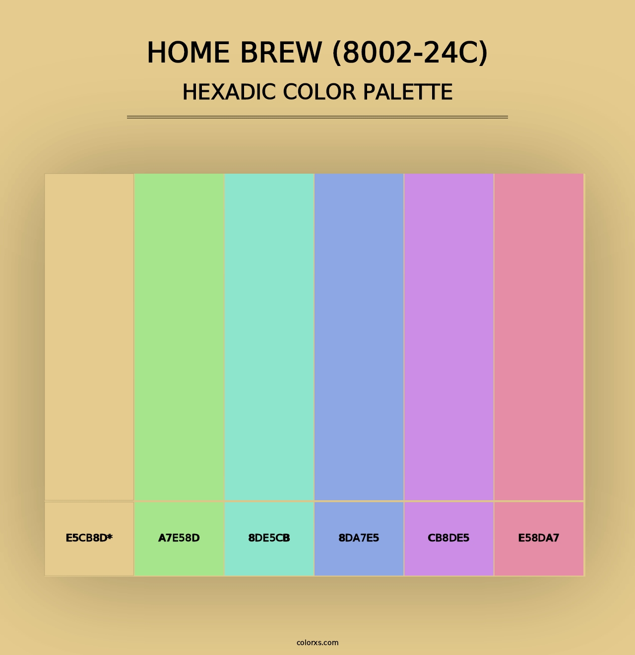 Home Brew (8002-24C) - Hexadic Color Palette