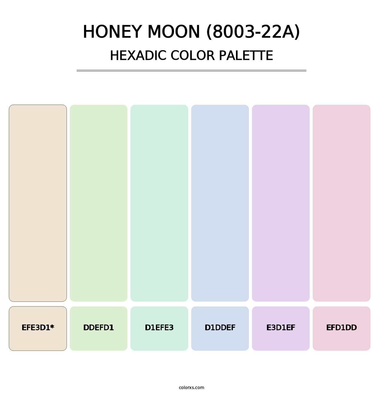 Honey Moon (8003-22A) - Hexadic Color Palette