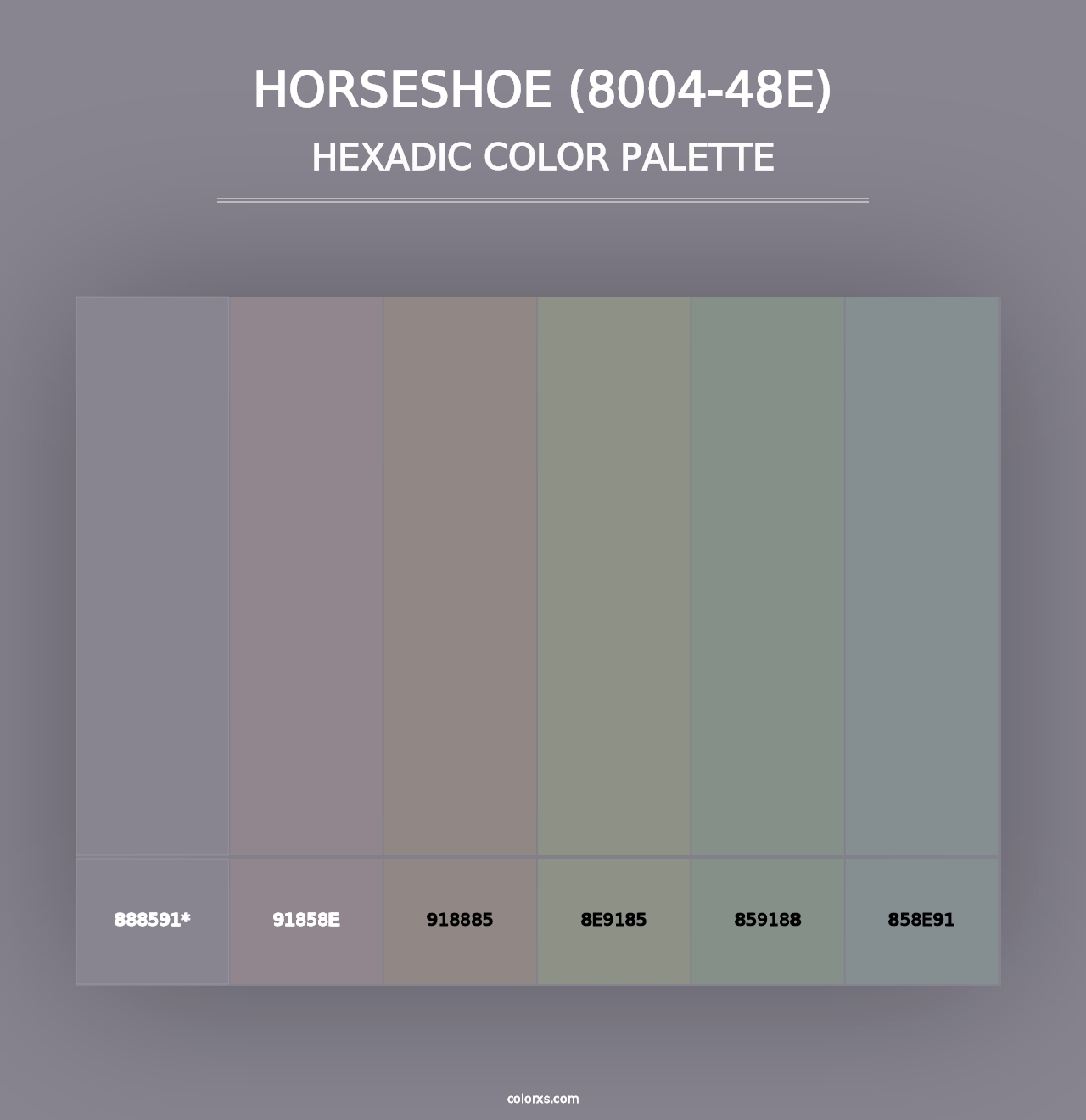 Horseshoe (8004-48E) - Hexadic Color Palette