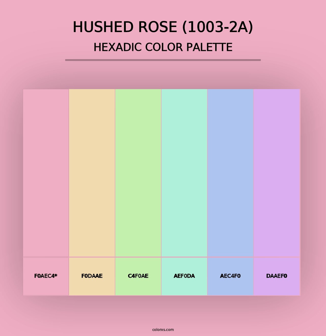 Hushed Rose (1003-2A) - Hexadic Color Palette