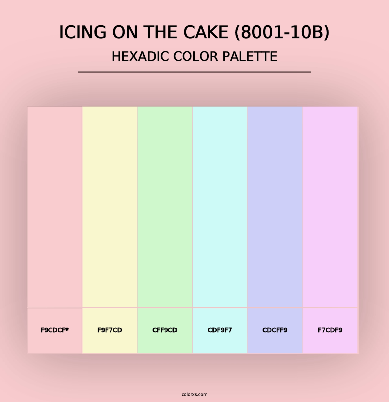 Icing on the Cake (8001-10B) - Hexadic Color Palette