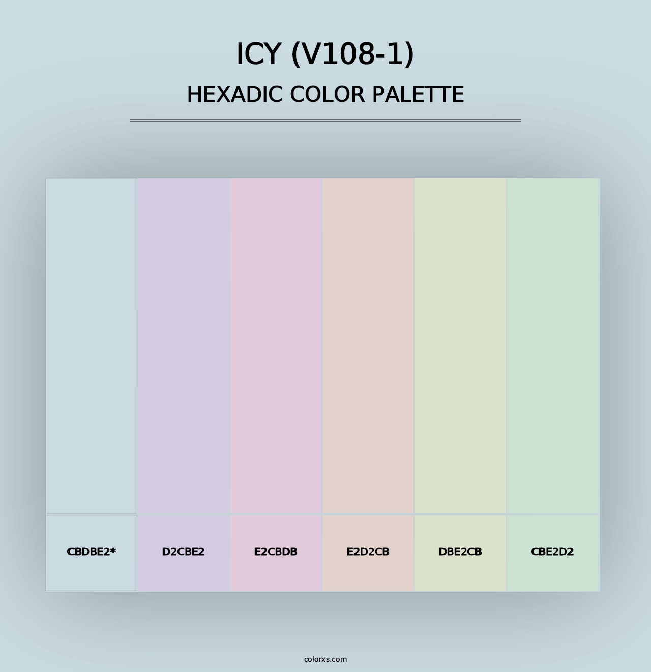 Icy (V108-1) - Hexadic Color Palette