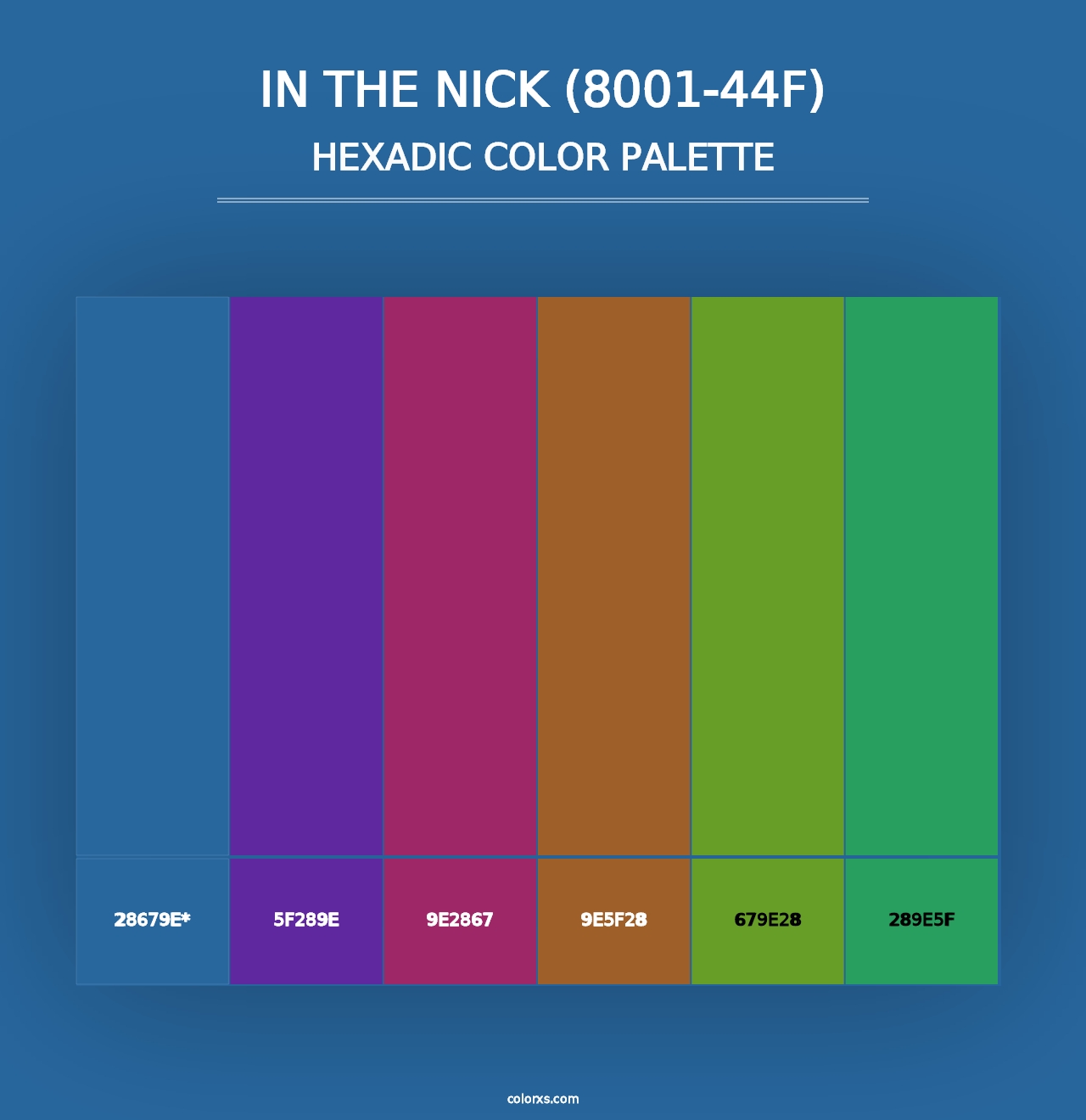 In the Nick (8001-44F) - Hexadic Color Palette