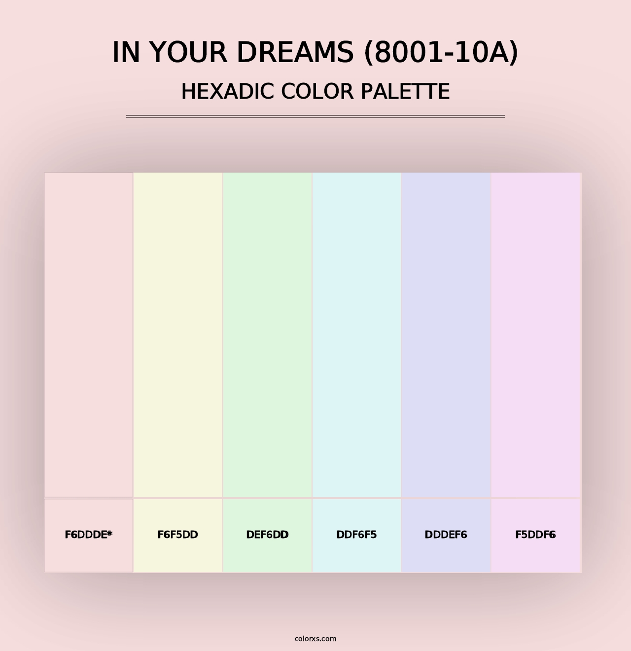 In Your Dreams (8001-10A) - Hexadic Color Palette