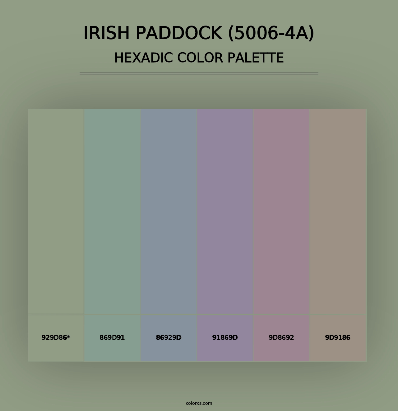 Irish Paddock (5006-4A) - Hexadic Color Palette