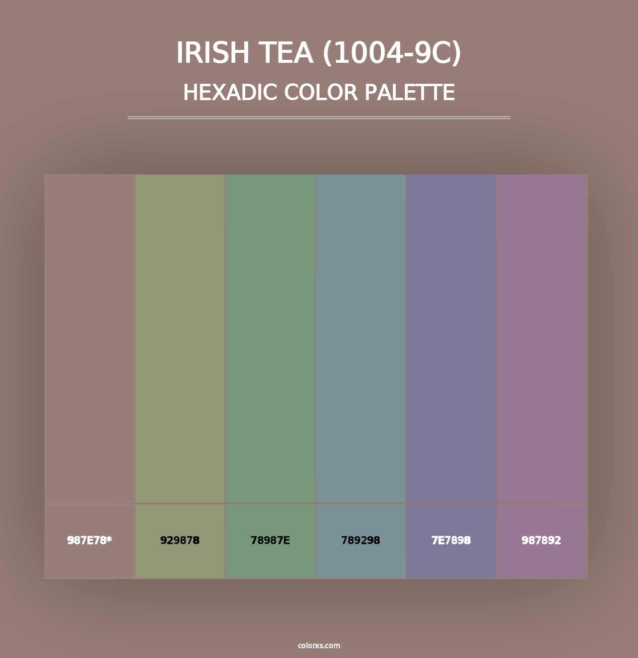 Irish Tea (1004-9C) - Hexadic Color Palette