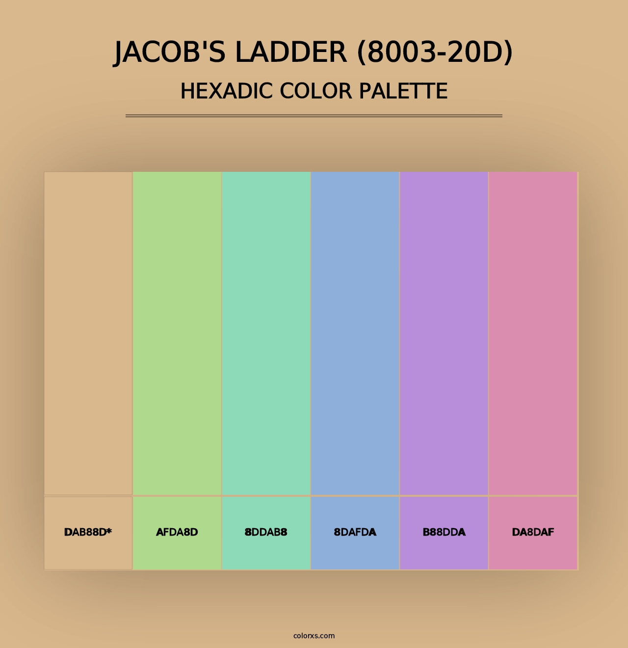 Jacob's Ladder (8003-20D) - Hexadic Color Palette