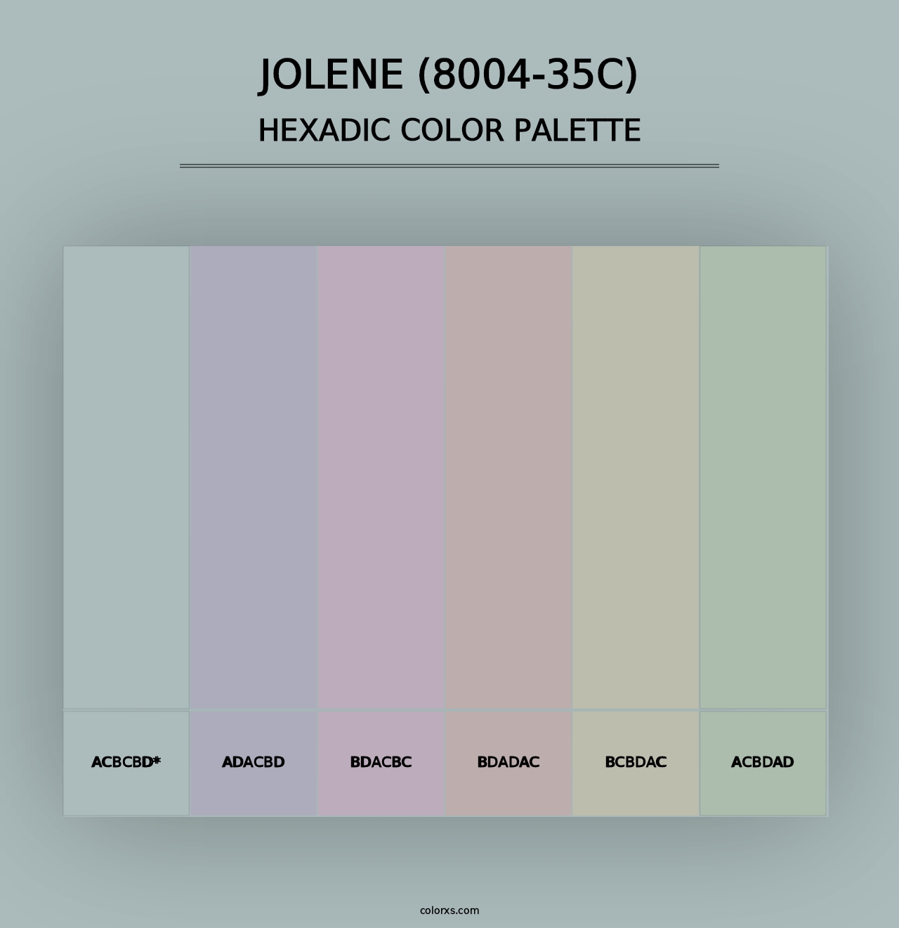 Jolene (8004-35C) - Hexadic Color Palette