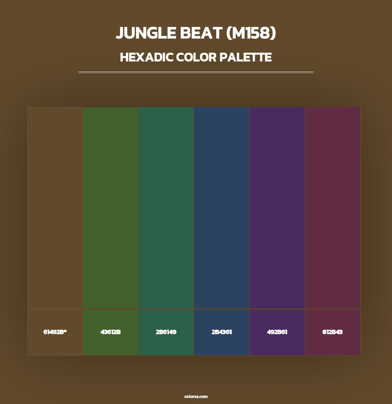 Jungle Beat (M158) - Hexadic Color Palette