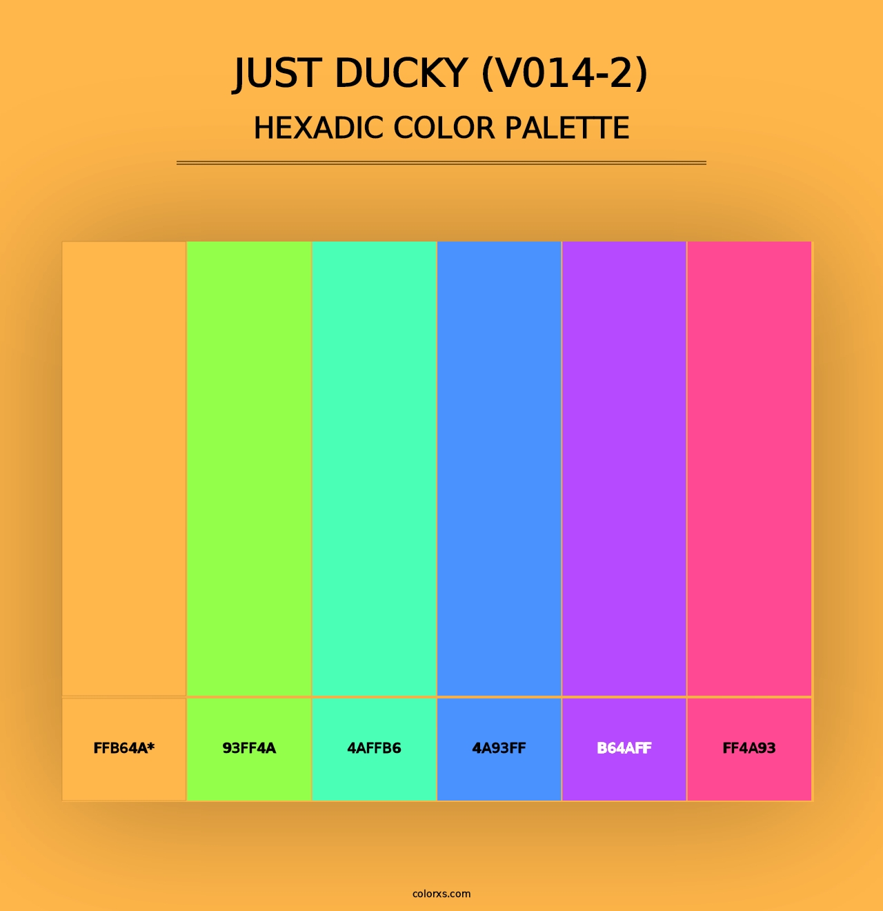 Just Ducky (V014-2) - Hexadic Color Palette