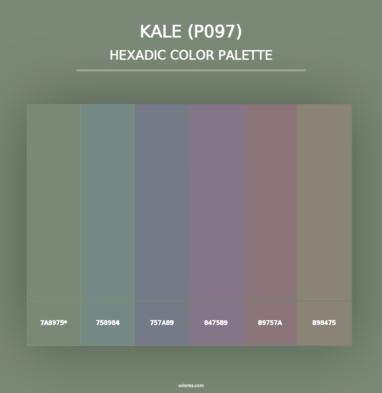 Kale (P097) - Hexadic Color Palette