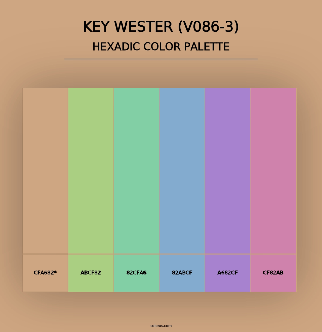 Key Wester (V086-3) - Hexadic Color Palette