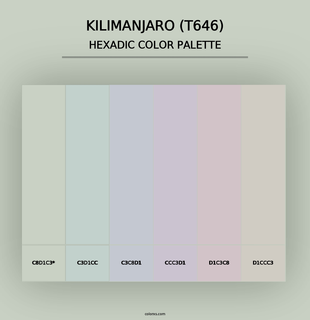 Kilimanjaro (T646) - Hexadic Color Palette