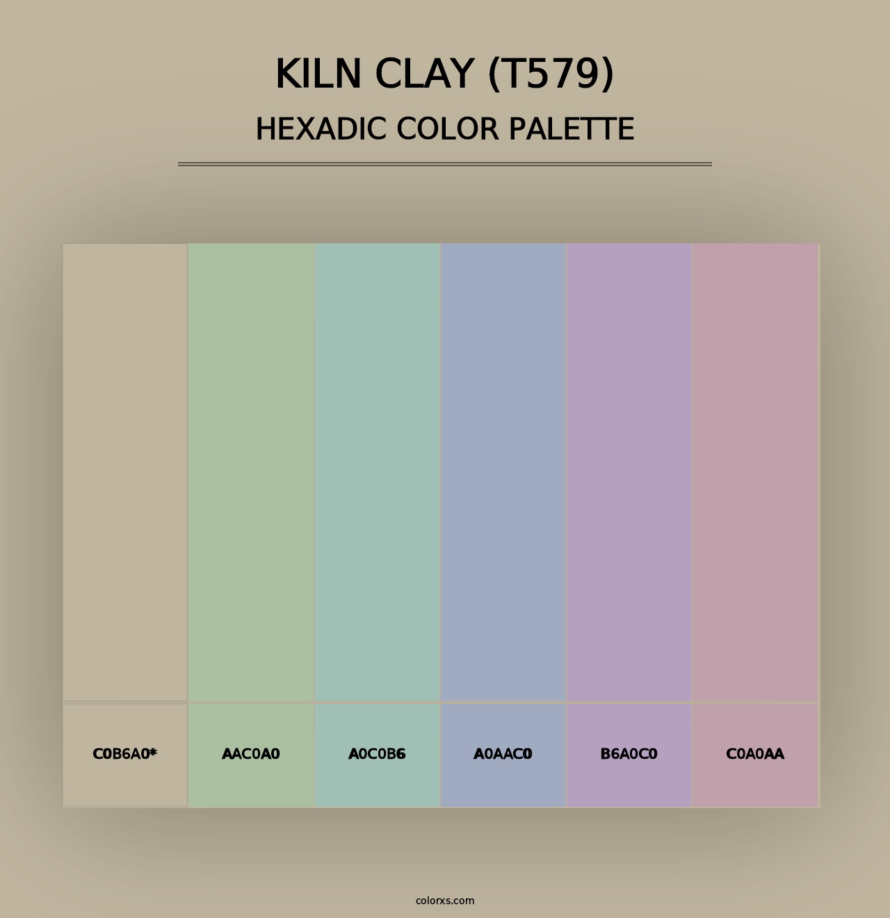 Kiln Clay (T579) - Hexadic Color Palette