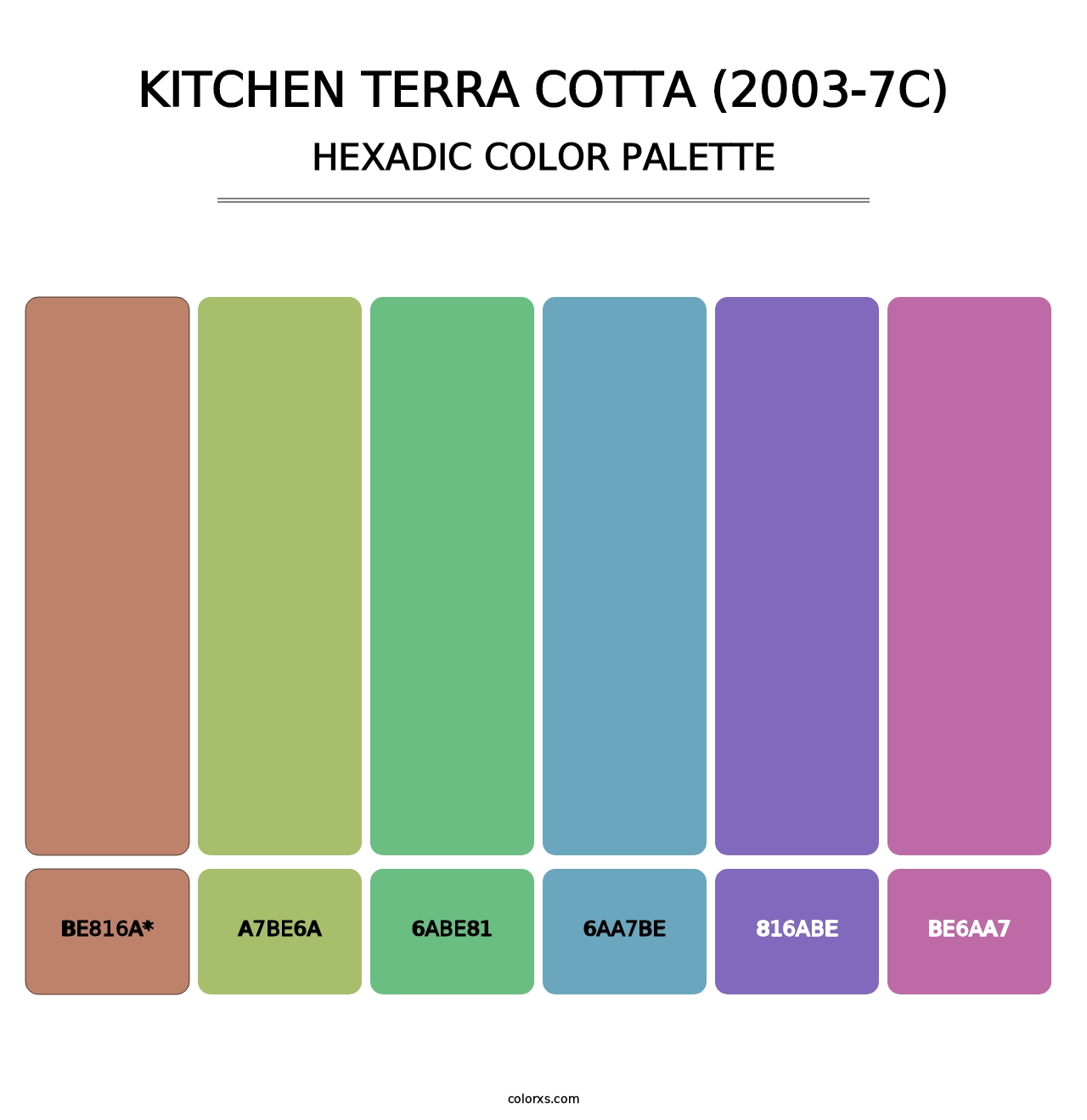 Kitchen Terra Cotta (2003-7C) - Hexadic Color Palette