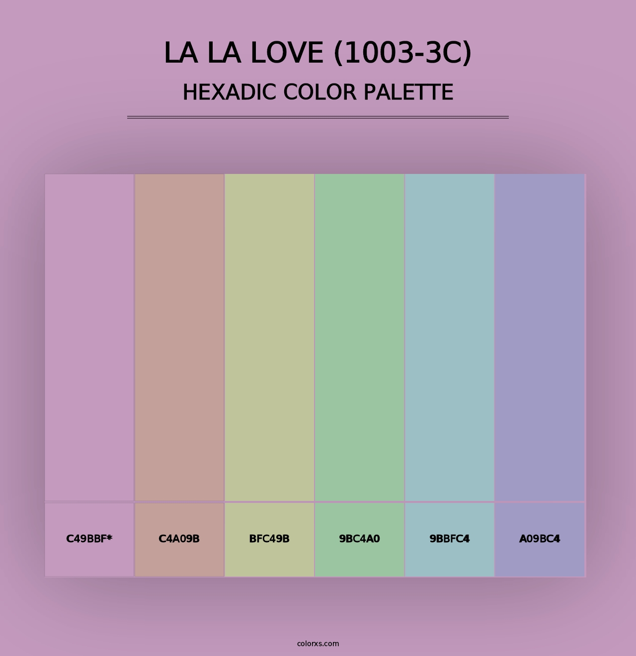 La La Love (1003-3C) - Hexadic Color Palette