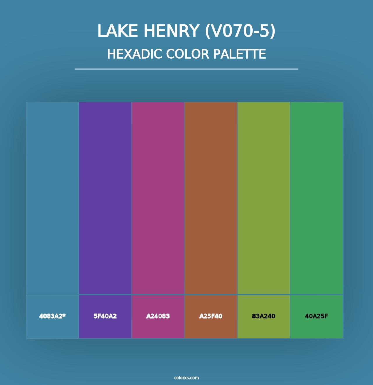 Lake Henry (V070-5) - Hexadic Color Palette