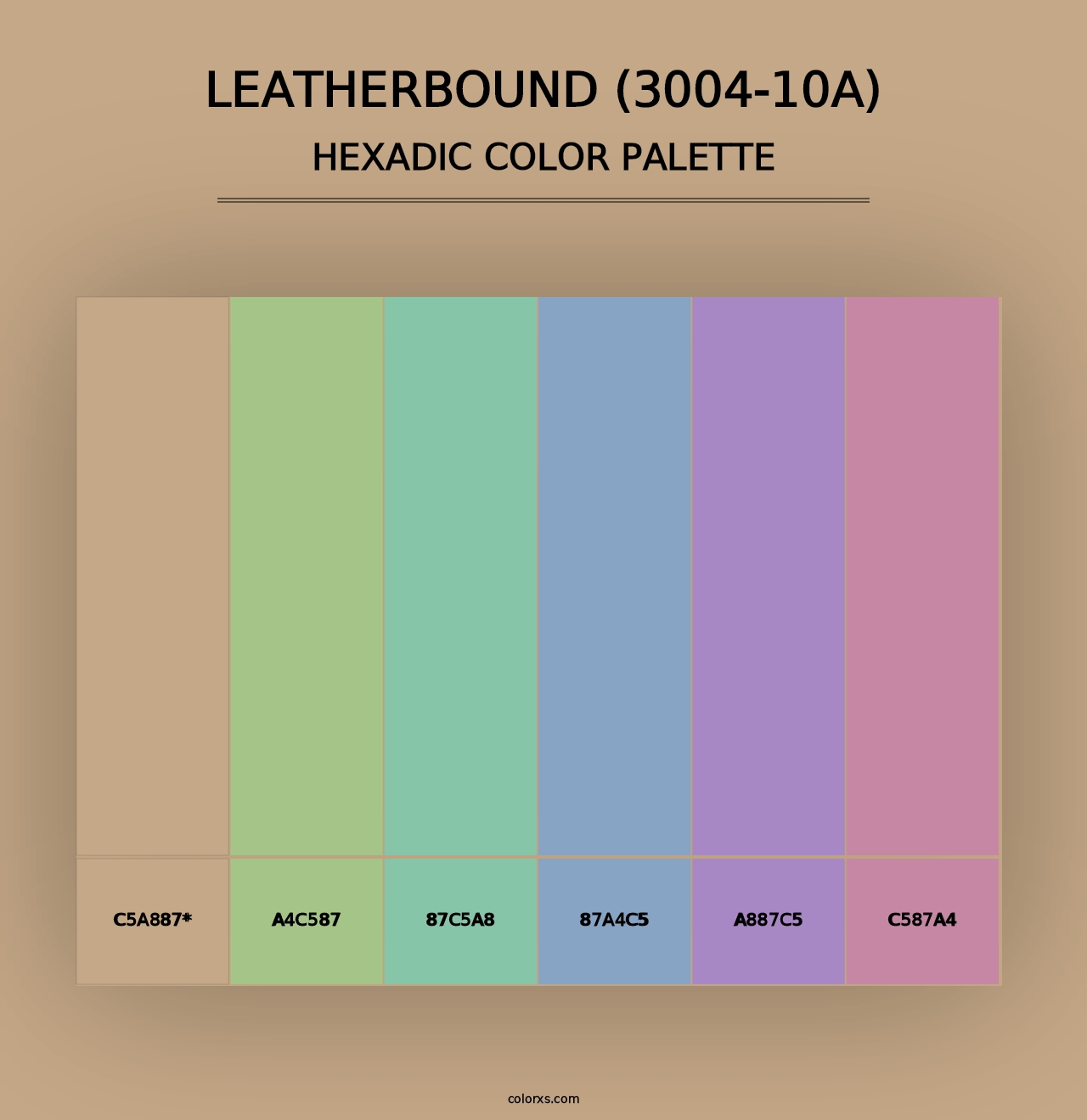 Leatherbound (3004-10A) - Hexadic Color Palette