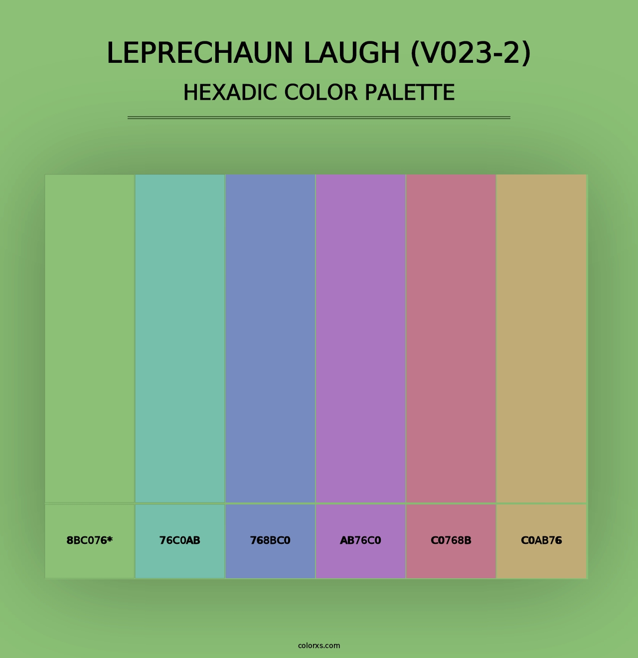 Leprechaun Laugh (V023-2) - Hexadic Color Palette