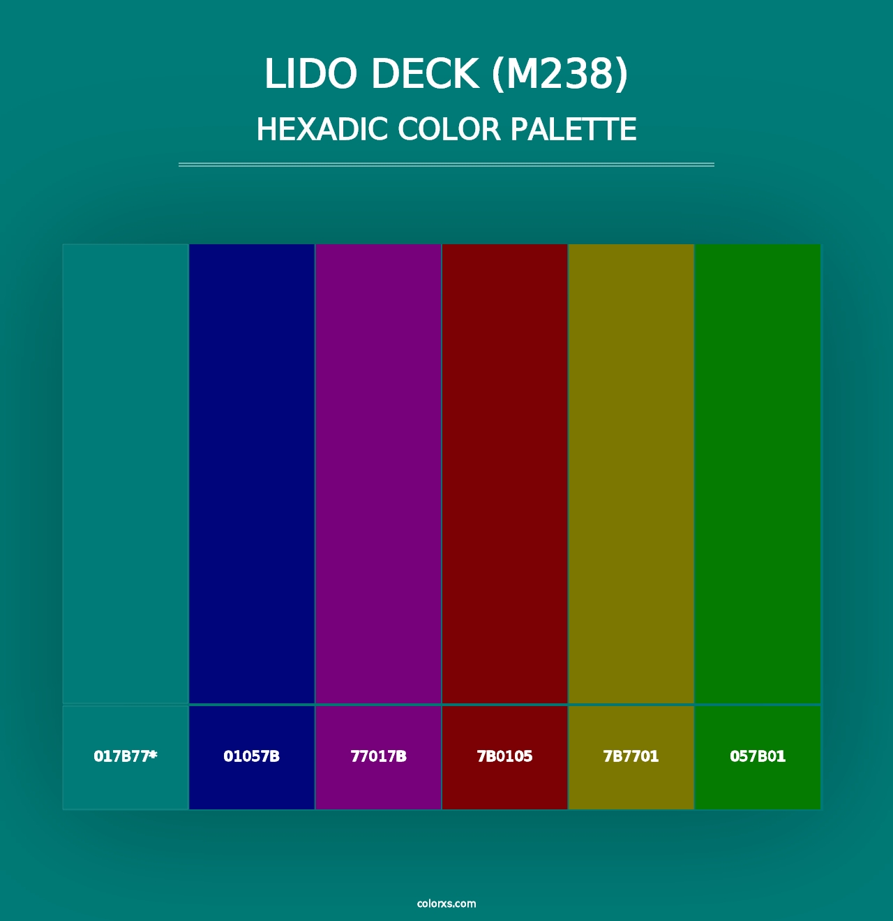 Lido Deck (M238) - Hexadic Color Palette