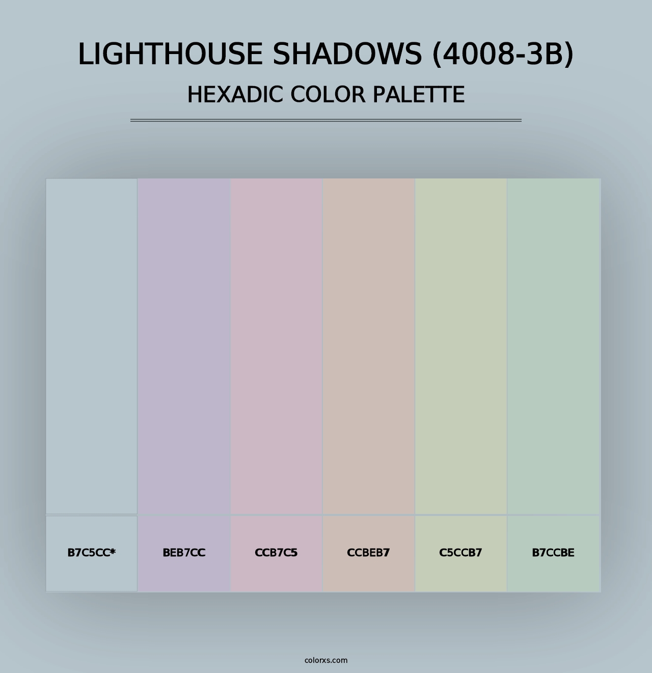 Lighthouse Shadows (4008-3B) - Hexadic Color Palette