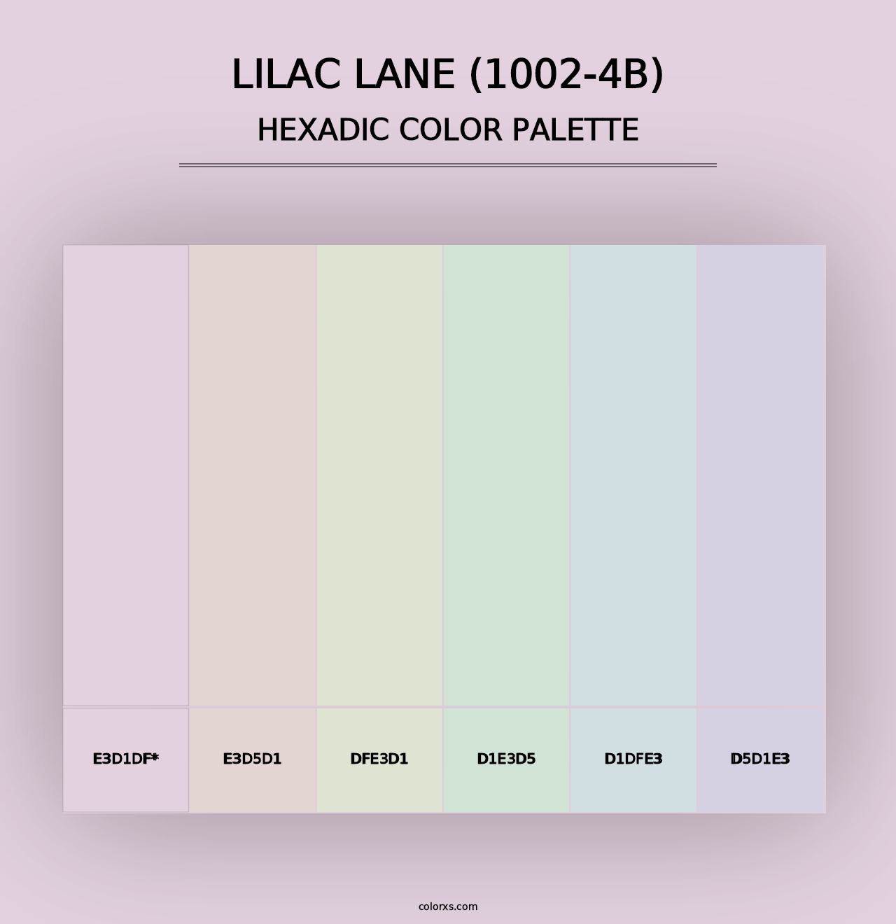 Lilac Lane (1002-4B) - Hexadic Color Palette