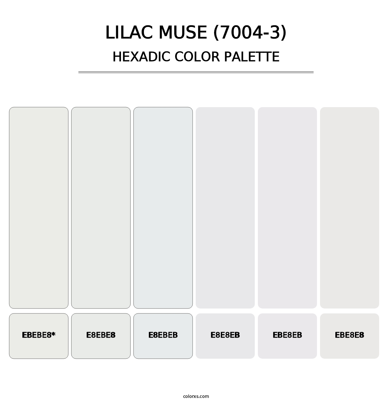 Lilac Muse (7004-3) - Hexadic Color Palette