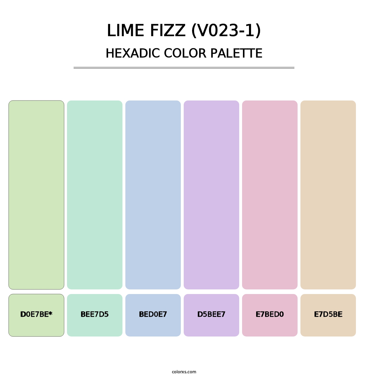 Lime Fizz (V023-1) - Hexadic Color Palette