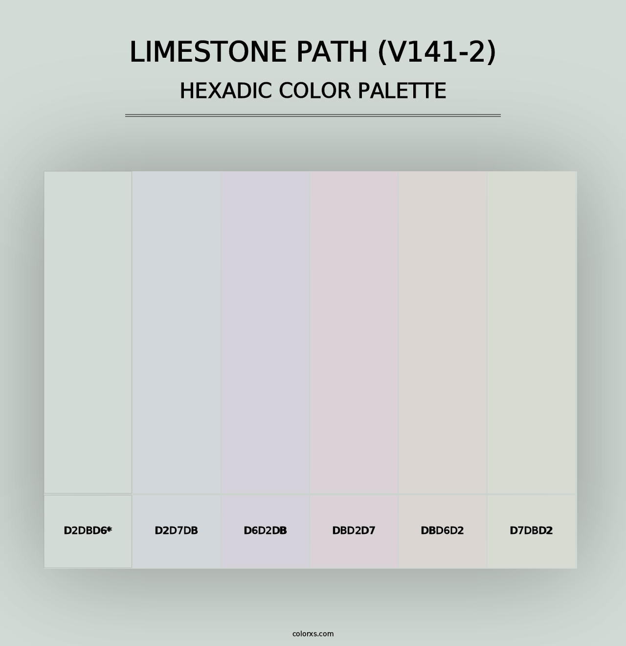 Limestone Path (V141-2) - Hexadic Color Palette