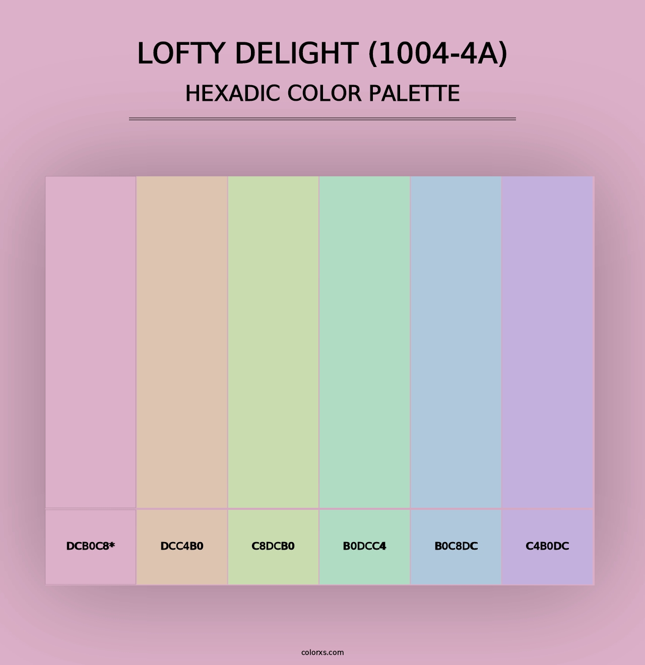 Lofty Delight (1004-4A) - Hexadic Color Palette