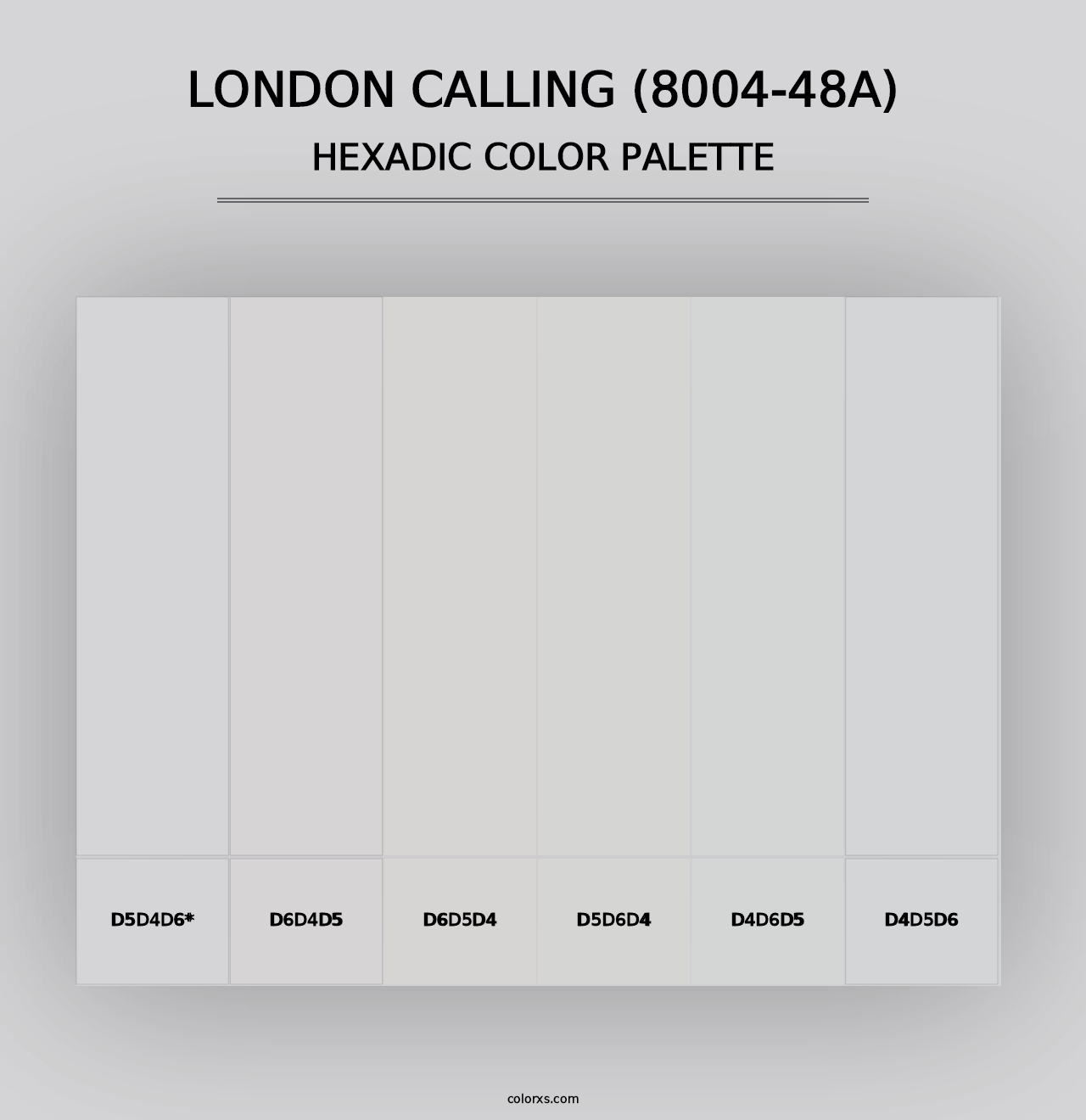 London Calling (8004-48A) - Hexadic Color Palette