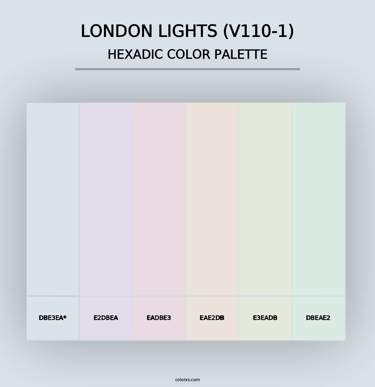 London Lights (V110-1) - Hexadic Color Palette