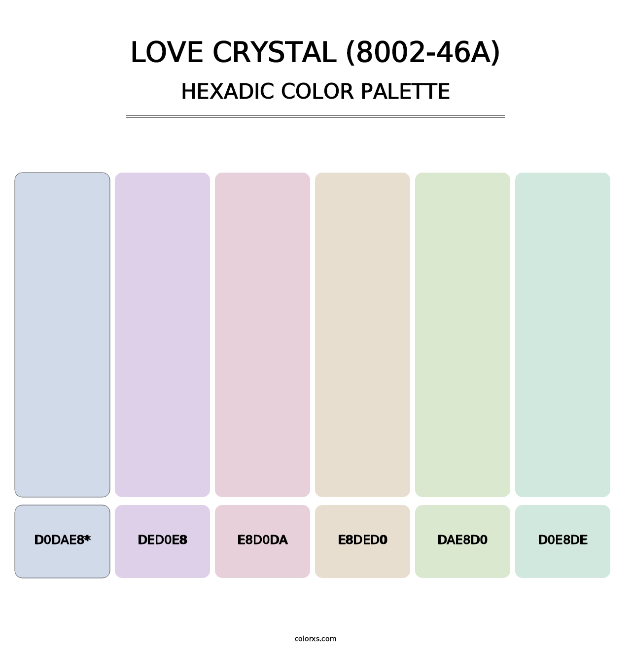 Love Crystal (8002-46A) - Hexadic Color Palette