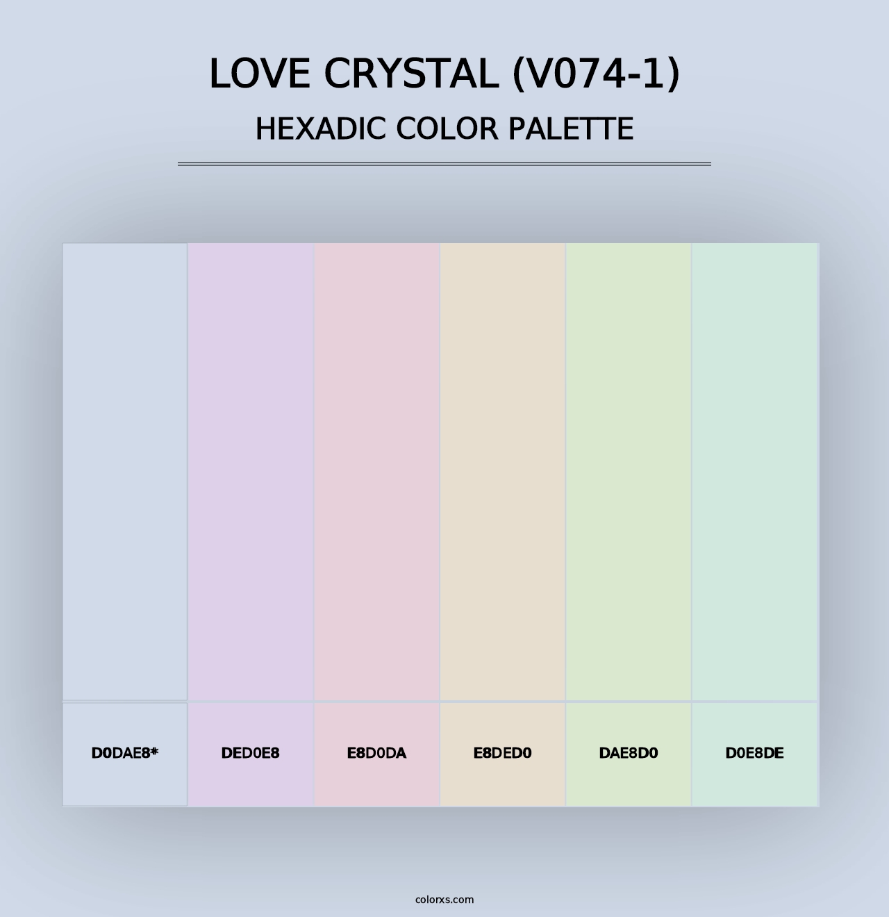 Love Crystal (V074-1) - Hexadic Color Palette