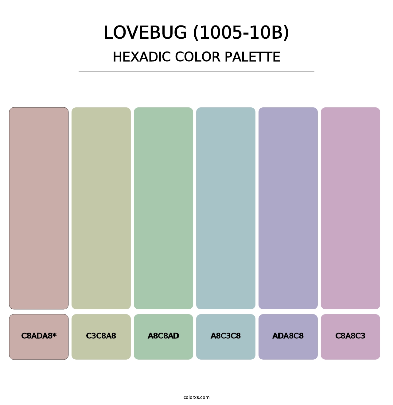 Lovebug (1005-10B) - Hexadic Color Palette