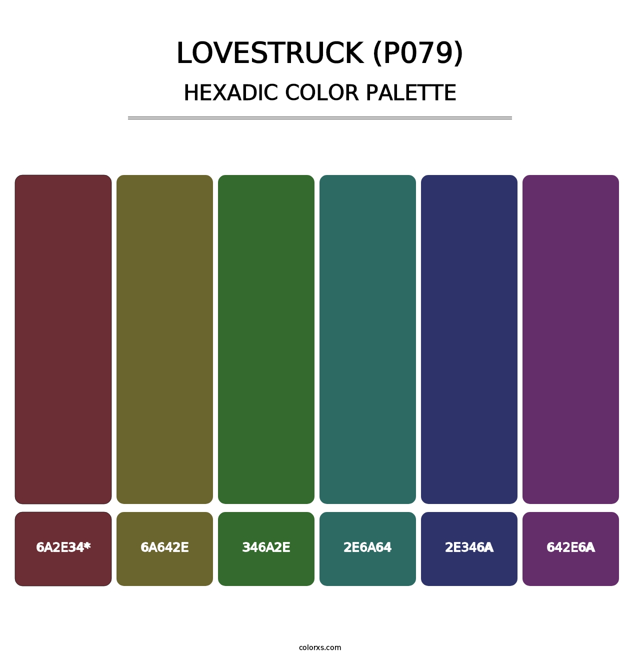 Lovestruck (P079) - Hexadic Color Palette